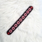 Preview: Armband in schwarz/rot, Echt-Leder, 24cm lang
